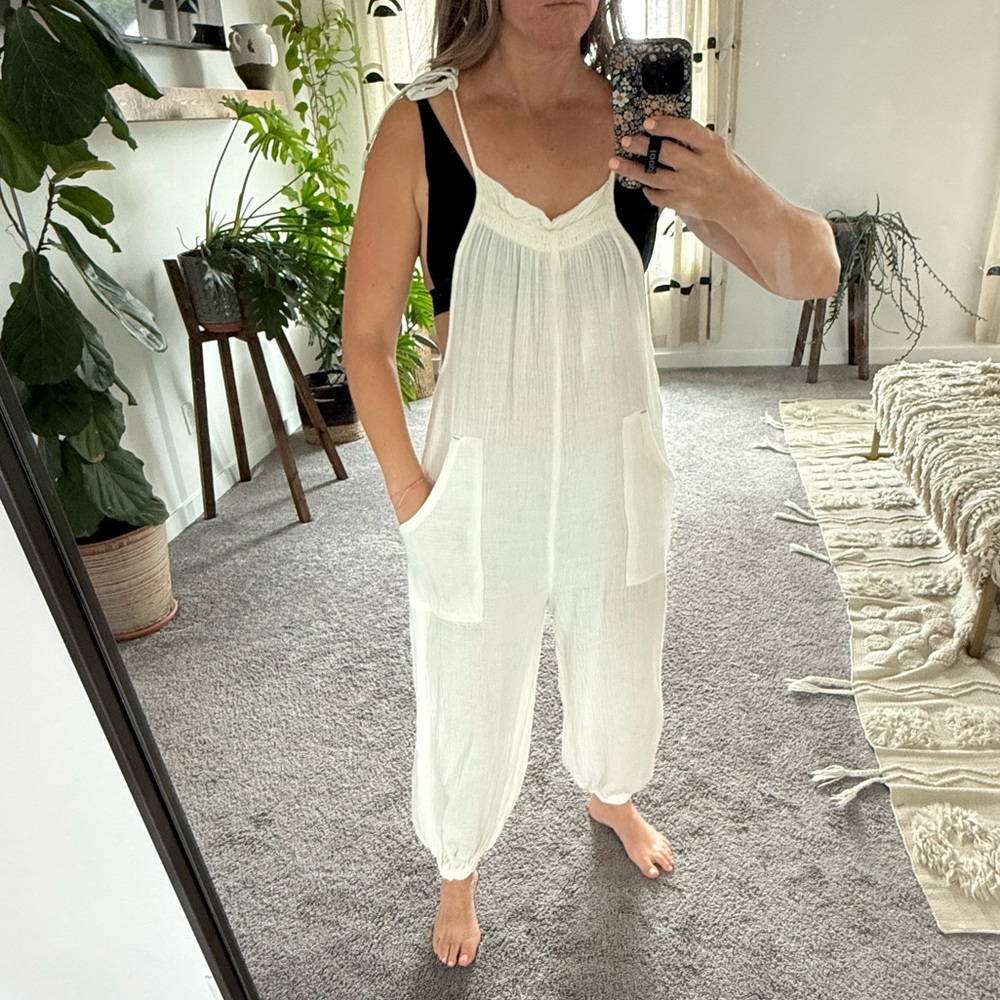Anthropologie muslin romper